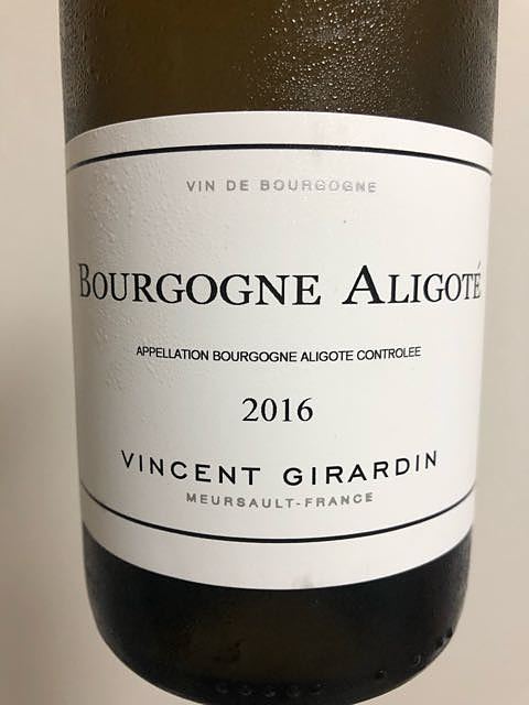 Vincent Girardin Bourgogne Aligoté(ヴァンサン・ジラルダン ブルゴーニュ・アリゴテ)