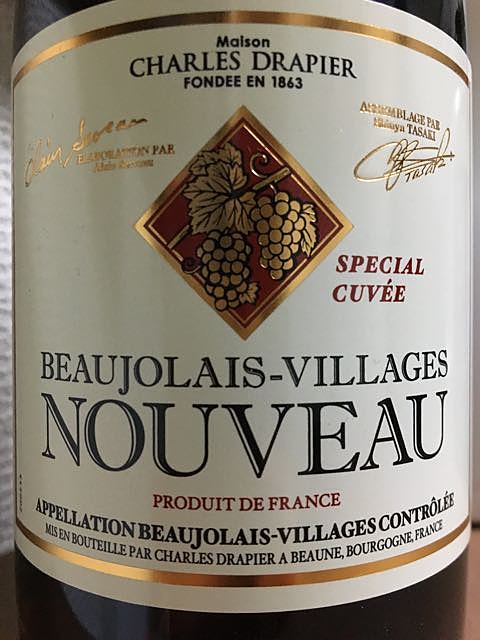Charles Drapier Beaujolais Villages Nouveau Special Cuvée(シャルル・ドラピエ ボージョレ・ヴィラージュ・ヌーヴォー スペシャル・キュヴェ)