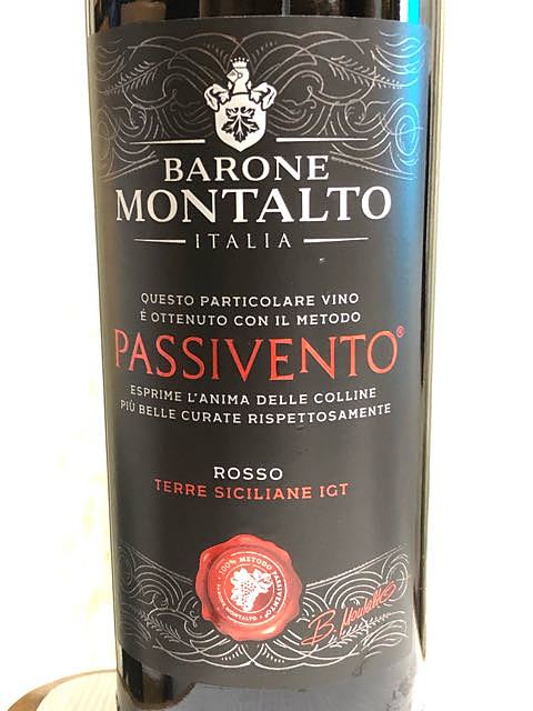 Barone Montalto Passivento Rosso(バローネ・モンタルト パッシヴェント ロッソ)