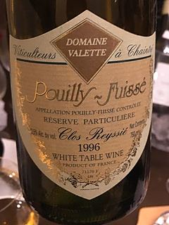 Dom. Valette Pouilly Fuissé Clos Reyssié(ドメーヌ・ヴァレット プイィ－フィッセ クロ・レイシエ)