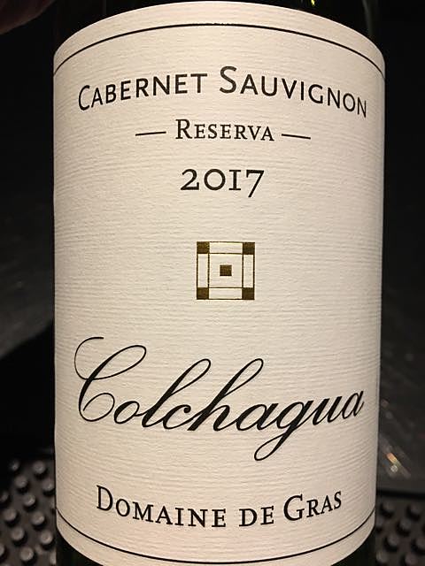Dom. de Gras Reserva Cabernet Sauvignon Colchagua(ドメーヌ・デ・グラス レゼルヴァ カベルネ・ソーヴィニヨン コルチャグア)