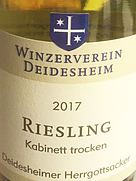 Winzerverein Deidesheim Deidesheimer Herrgottsacker Riesling Kabinett trocken(2017)