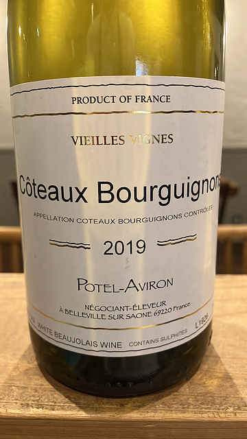 Potel Aviron Côteaux Bourguignons Blanc Vieilles Vignes