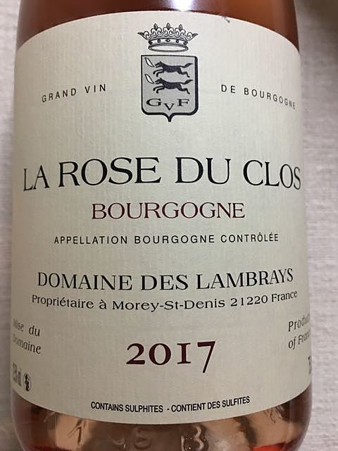 Dom. des Lambrays La Rose du Clos Bourgogne Rosé