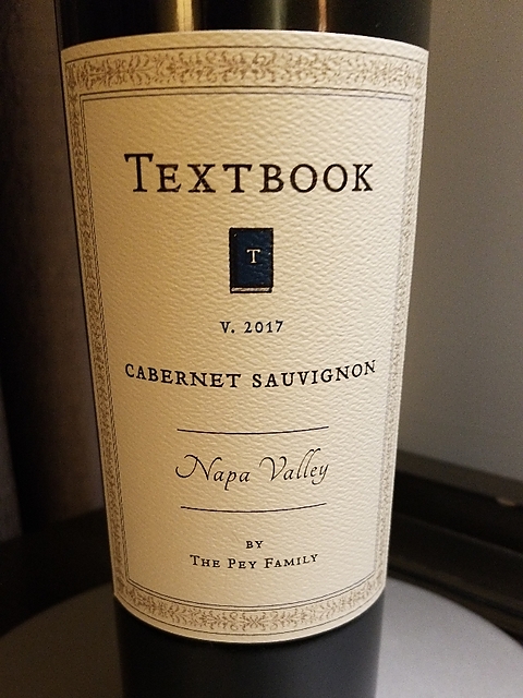 Textbook Cabernet Sauvignon Napa Valley 2017(テキストブック カベルネ・ソーヴィニヨン ナパ・ヴァレー)