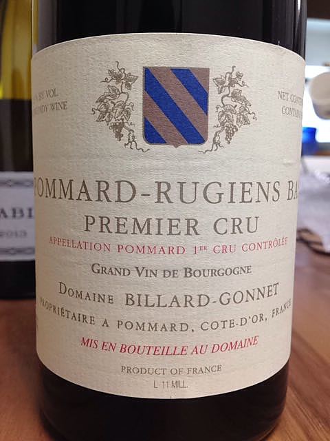 Dom. Billard Gonnet Pommard 1er Cru Rugiens Bas(ドメーヌ・ビラール・ゴネ ポマール プルミエ・クリュ リュジアン・バ)