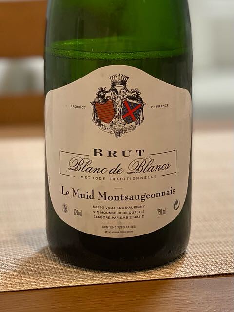 Le Muid Montsaugeonnais Blanc de Blancs Brut(ル・ミュイ・モンソジョネ ブラン・ド・ブラン ブリュット)