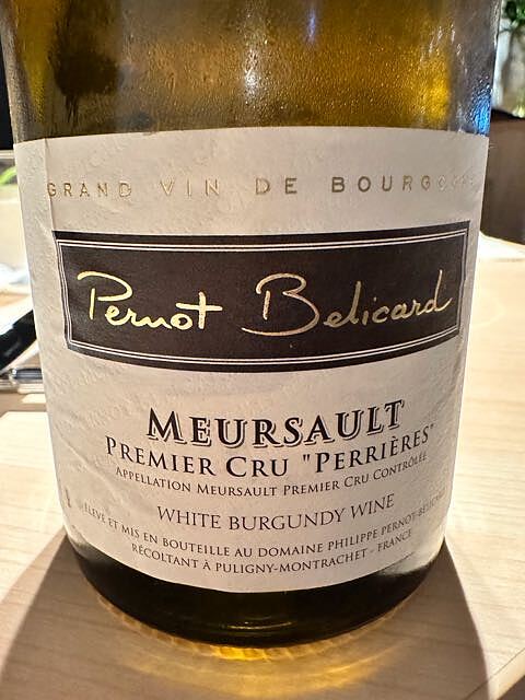 Pernot Bélicard Meursault 1er Cru Les Perrières