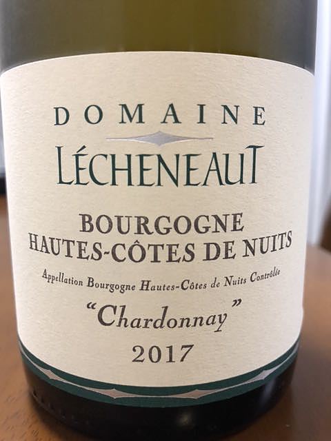 Dom. Lécheneaut Bourgogne Hautes Côtes de Nuits Chardonnay(ドメーヌ・レシュノー ブルゴーニュ オー・コート・ド・ニュイ シャルドネ)