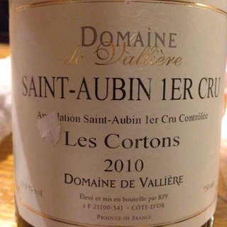 Dom. de Vallière Saint Aubin 1er Cru Les Cortons(ドメーヌ・ド・ヴァリエール サン・トーバン プルミエ・クリュ レ・コルトン)