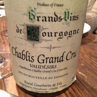 Raoul Gautherin et Fils Chablis Grand Cru Vaudésirs(ラウル・ゴートラン・エ・フィス シャブリ グラン・クリュ ヴォーデジール)