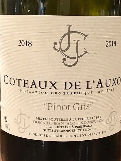 Dom. Jean Jacques Confuron Côteaux de l'Auxois Pinot Gris