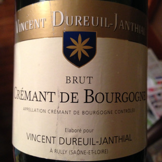 Vincent Dureuil Janthial Crémant de Bourgogne Brut(ヴァンサン・デュルイユ・ジャンティアル クレマン・ド・ブルゴーニュ ブリュット)