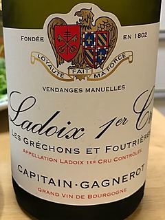 Capitain Gagnerot Ladoix 1er Cru Les Gréchons et Foutrières