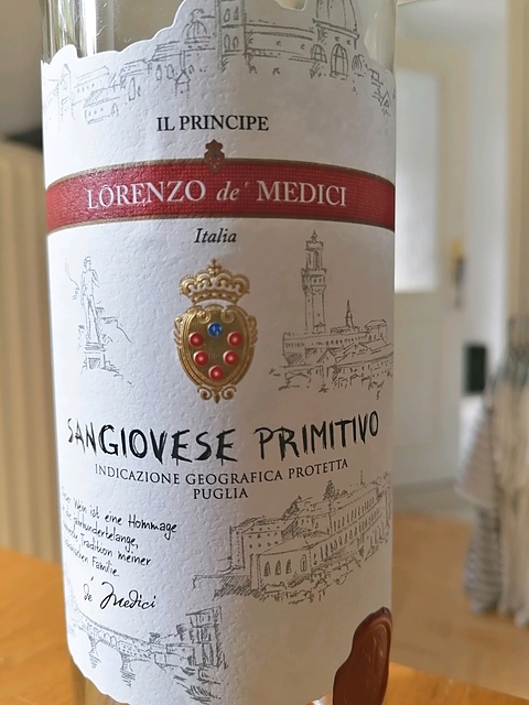 Lorenzo de' Medici Sangiovese Primitivo