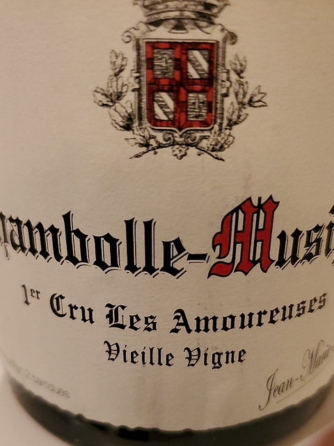 Jean Marie Fourrier Chambolle Musigny 1er Cru Les Amoureuses Vieille Vigne(ジャン・マリー・フーリエ シャンボール・ミュジニー プルミエ・クリュ レ・ザムルーズ ヴィエイユ・ヴィーニュ)