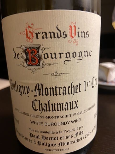 Paul Pernot et Ses Fils Puligny Montrachet 1er Cru Chalumaux