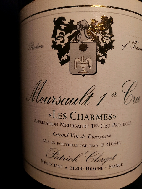 Patrick Clerget Meursault 1er Cru Les Charmes