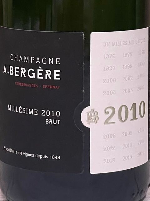 A. Bergère Prestige Brut Millésimé(アンドレ・ベルジェール プレステージ ブリュット ミレジメ)