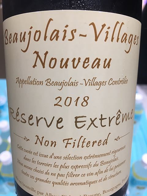Albert Bichot Beaujolais Villages Nouveau Resérve Extreme Non Filtered