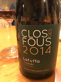Clos des Fous Latuffa Pinot Noir 2014