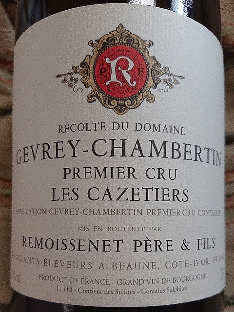 Remoissenet Père et Fils Gevrey Chambertin 1er Cru Les Cazetiers(ルモワスネ・ペール・エ・フィス ジュヴレ・シャンベルタン プルミエ・クリュ レ・カズティエ)