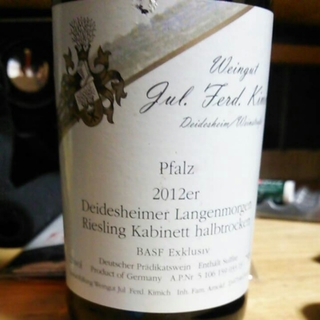 Weingut Jul. Ferd. Kimich Deidesheimer Langenmorgen Riesling Kabinett halbtrocken