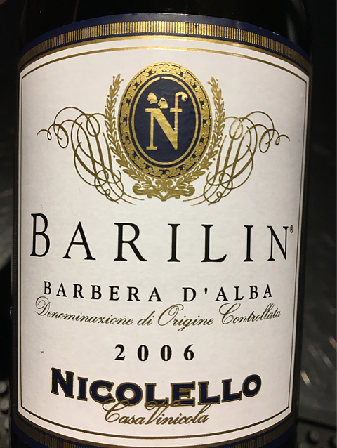 Nicolello Barbera d'Alba Barilin(ニコレッロ バルベーラ・ダルバ バリリン)