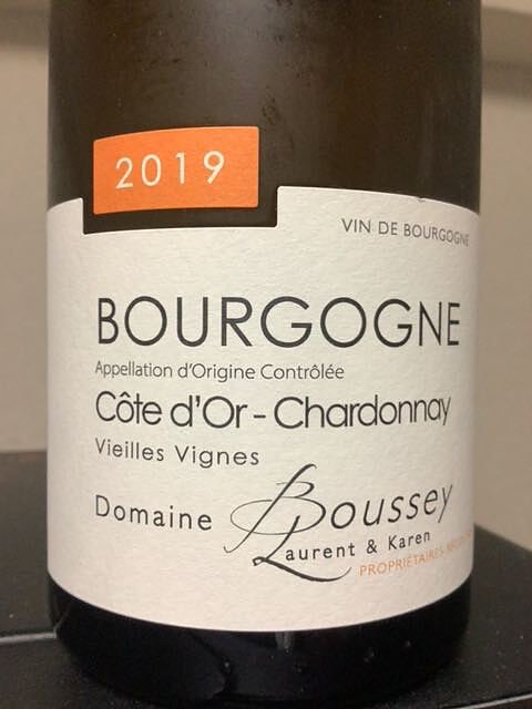 Dom. Boussey Bourgogne Côte d'Or Chardonnay Vieilles Vignes