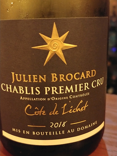 Julien Brocard Chablis 1er Cru Côte de Léchet(ジュリアン・ブロカール シャブリ プルミエ・クリュ コート・ド・レシェ)