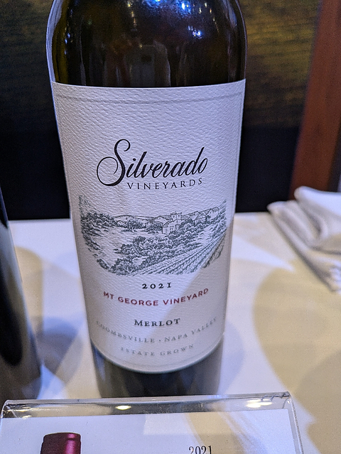Silverado Vineyards Mt. George Vineyard Merlot
