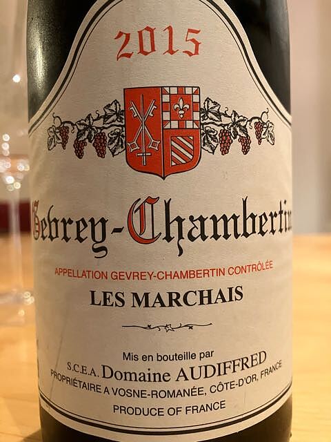 Dom. Audiffred Gevrey Chambertin Les Marchais(ドメーヌ・オーディフレッド ジュヴレ・シャンベルタン レ・マルシェ)