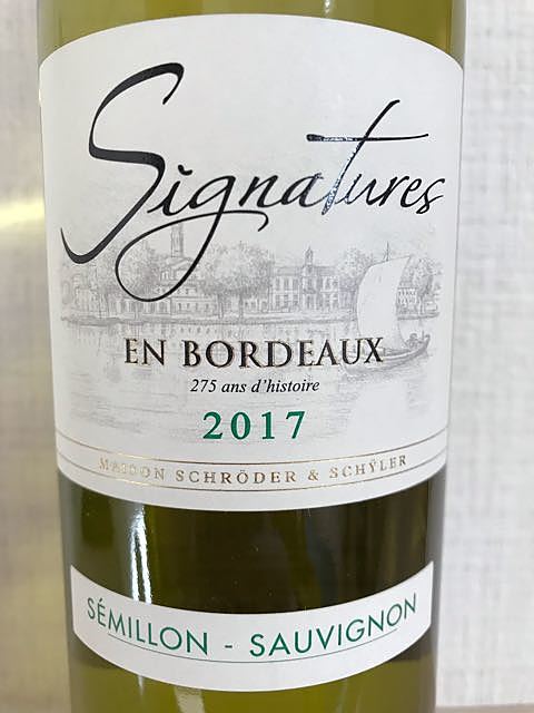 Signatures En Bordeaux Blanc(シグナチュール ボルドー ブラン)