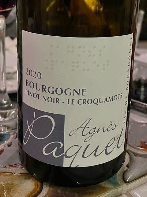 Agnès Paquet Bourgogne Pinot Noir Le Croquamots(アニエス・パケ ブルゴーニュ ピノ・ノワール レ・クロカモ)