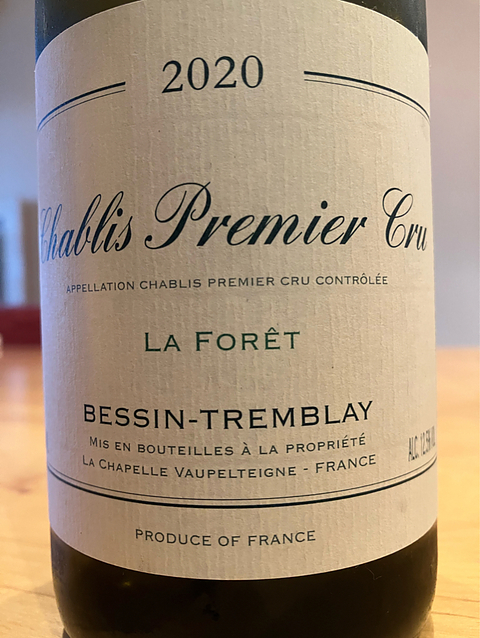 Jean Claude Bessin Chablis 1er Cru La Forêt