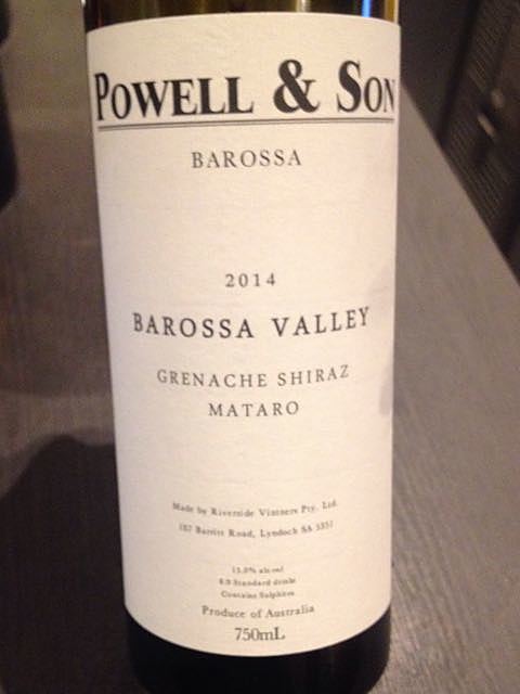 Powell & Son Barossa Valley Grenache Shiraz Mataro(パウエル＆サン バロッサ・ヴァレー グルナッシュ シラーズ マタロ)