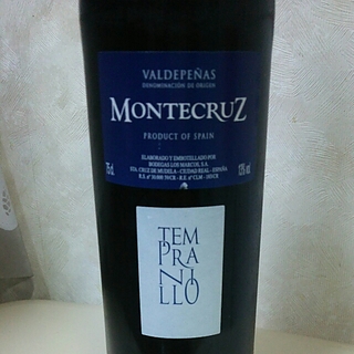 Montecruz Tempranillo Valdepeñas(モンテクルズ テンプラニーリョ)