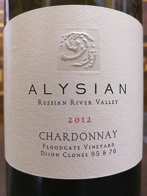 Alysian Chardonnay Floodgate Vineyard Dijon Clones 95＆76