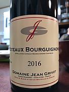 ドメーヌ・ジャン・グリヴォ コトー・ブルギニョン(2016)
