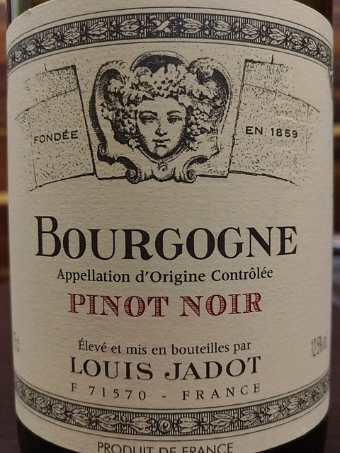 Louis Jadot Bourgogne Pinot Noir(ルイ・ジャド ブルゴーニュ ピノ・ノワール)