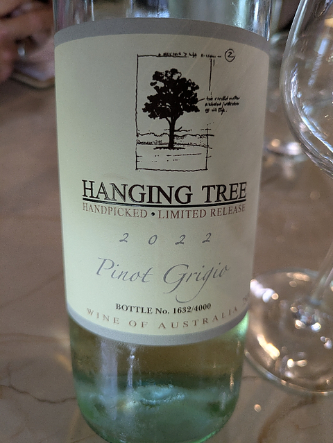 Hanging Tree Pinot Grigio 2022(ハンギング・トゥリー ピノ・グリージョ)
