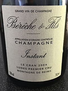 Bérèche & Fils Instant Le Cran Ludes 1er Cru(ベレッシュ・エ・フィス アンスタン ル・クラン プルミエ・クリュ)