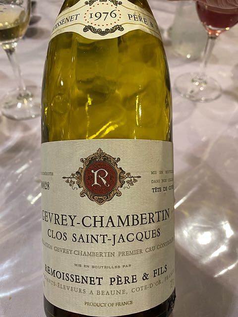 Remoissenet Père et Fils Gevrey Chambertin 1er Cru Clos Saint Jacques(ルモワスネ・ペール・エ・フィス ジュヴレ・シャンベルタン プルミエ・クリュ クロ・サン・ジャック)