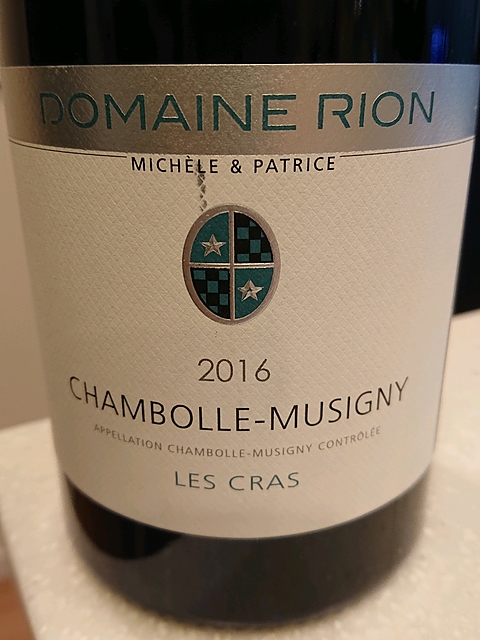 Dom. Michèle & Patrice Rion Chambolle Musigny Les Cras(ドメーヌ・ミシェル・エ・パトリス・リオン シャンボール ･ ミュジニー レ・クラ)