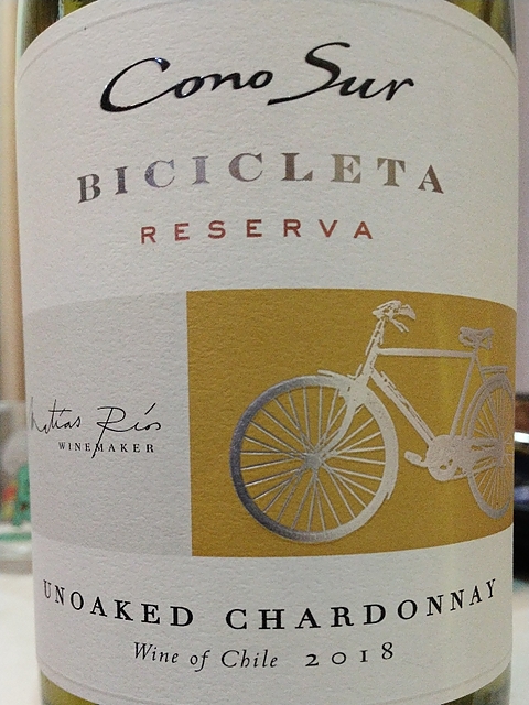 Cono Sur Bicicleta Unoaked Chardonnay Reserva(コノ・スル ビシクレタ アンオークド・シャルドネ レゼルヴァ)