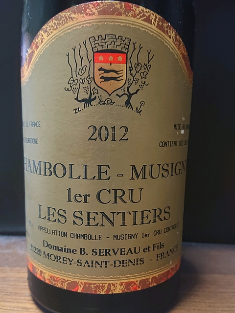 Dom. B. Serveau et Fils Chambolle Musigny 1er Cru Les Sentiers