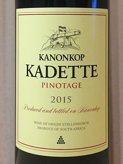Kanonkop Kadette Pinotage(カノンコップ カデット ピノタージュ)