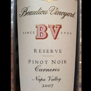 Beaulieu Vineyard BV Carneros Pinot Noir Reserve(ボーリュー・ヴィンヤード BV カーネロス ピノ・ノワール リザーヴ)