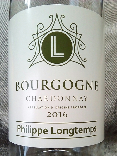 Philippe Longtemps Bourgogne Chardonnay(フィリップ・ロンタン ブルゴーニュ シャルドネ)