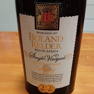 Boland Kelder Single Vineyard Shiraz Limited Release